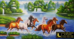 Tranh sơn dầu mã đáo thành công 13